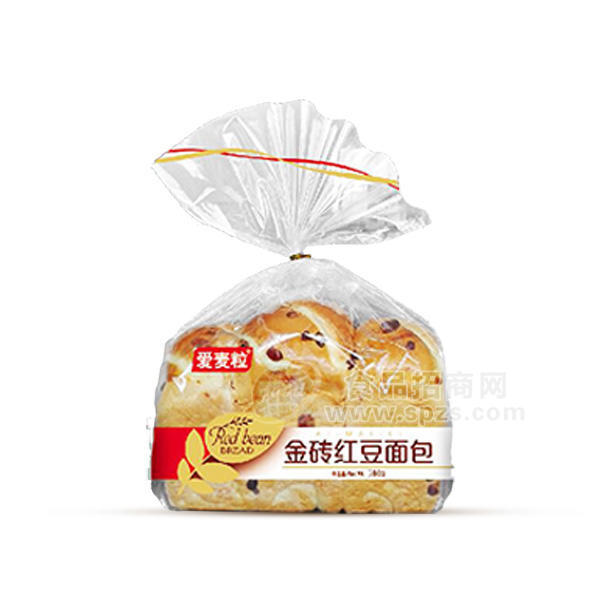 爱麦粒金砖红豆面包糕点火爆招商380g