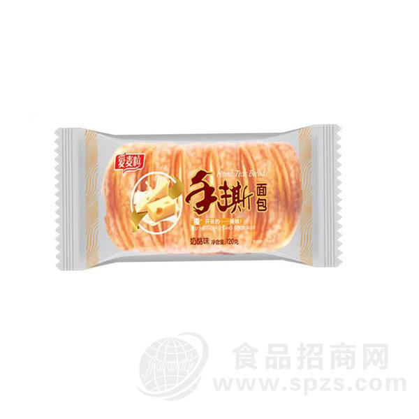 爱麦粒奶酪味手撕面包糕点火爆招商120g