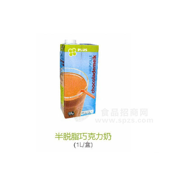 帕魯士巧克力半脂牛奶1L