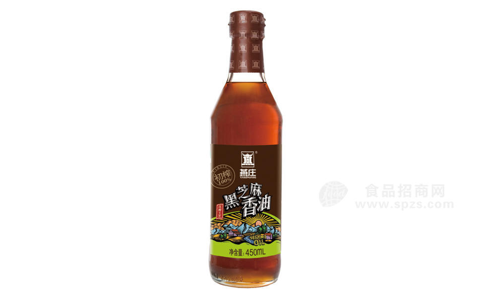 燕莊黑芝麻香油450ml