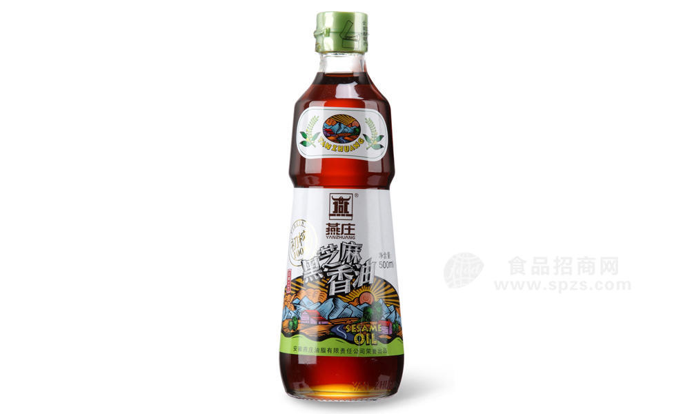 燕莊黑芝麻香油500ml