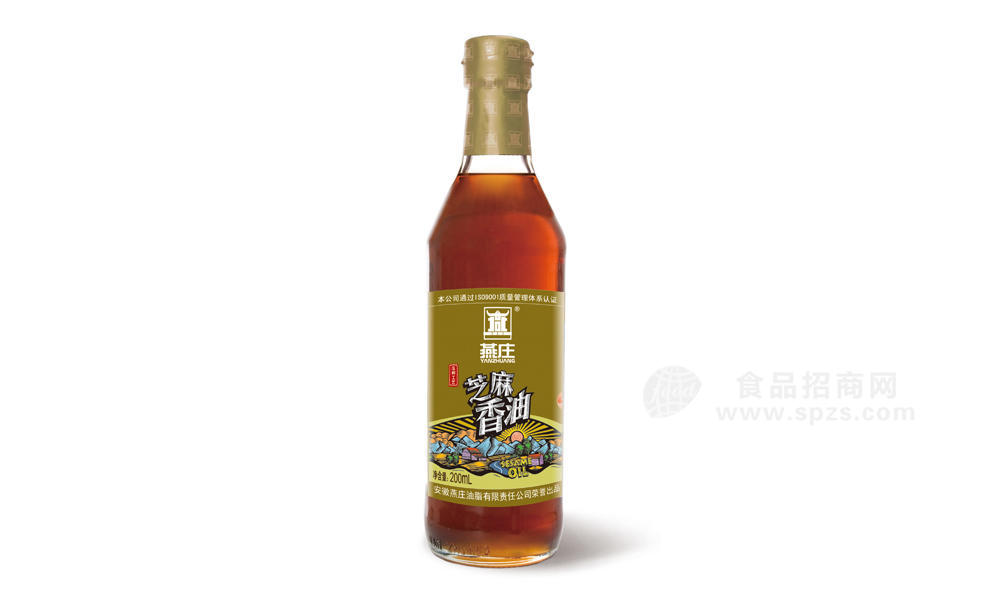 燕莊純正芝麻香油200ml