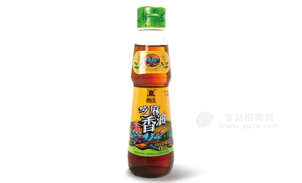 燕莊純正芝麻香油160ml