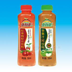 澳利澳 紅棗枸杞汁飲料 蘋(píng)果汁醋飲料500ml