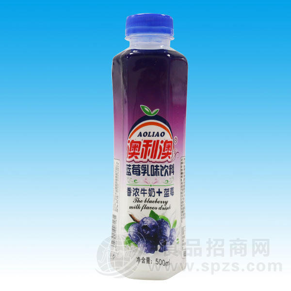 澳利澳蓝莓牛奶乳饮料500ml