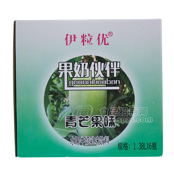 ·伊粒优 果奶伙伴 青芒果味 水果牛奶乳味饮料 1.38Lx6 