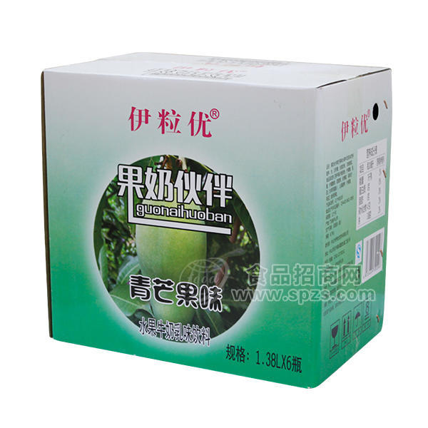 ·伊粒优 果奶伙伴 青芒果味 水果牛奶乳味饮料 1.38Lx6 