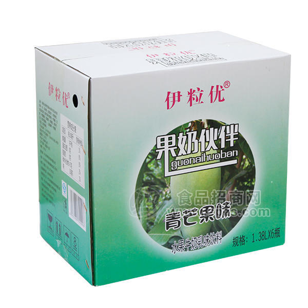 ·伊粒优 果奶伙伴 青芒果味 水果牛奶乳味饮料 1.38Lx6 