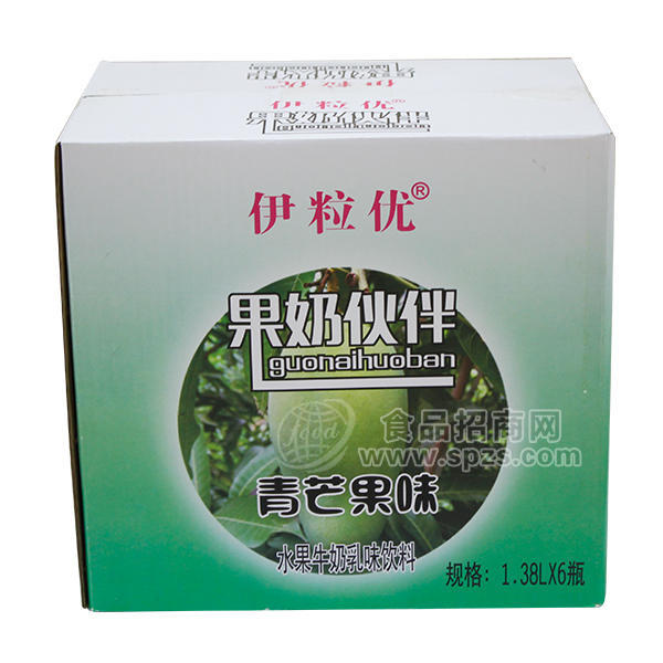 ·伊粒优 果奶伙伴 青芒果味 水果牛奶乳味饮料 1.38Lx6 