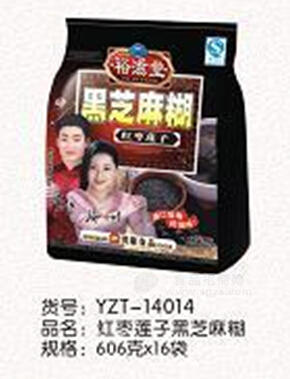 红枣莲子黑芝麻糊