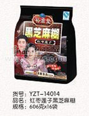 红枣莲子黑芝麻糊