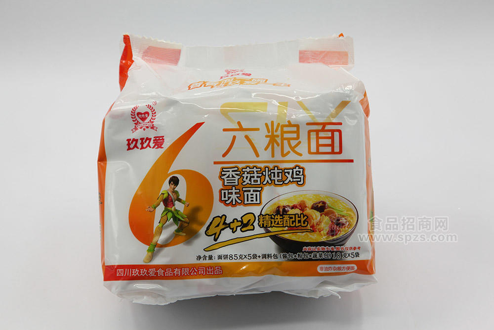 玖玖愛(ài)六糧面香菇燉雞面