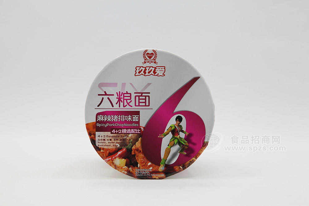 玖玖爱六粮面优质麻辣猪排面