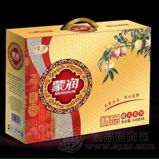 蒙润水果罐头礼盒