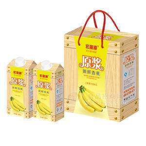 香蕉果汁饮料488ml 礼盒装
