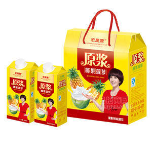 椰果菠萝 果汁饮料488ml 礼盒
