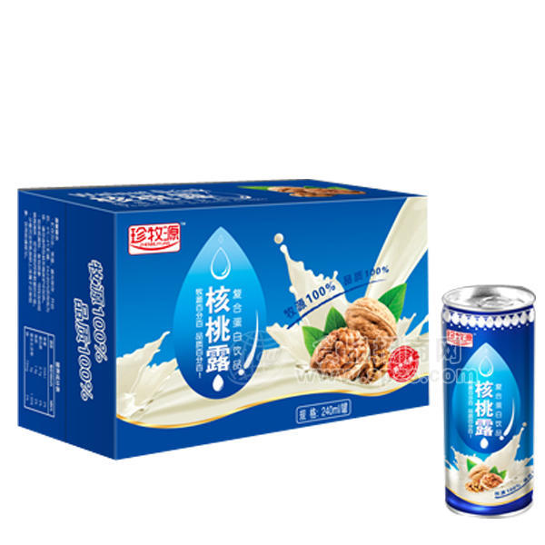 ·珍牧源 核桃露 复合蛋白饮品 240ml 