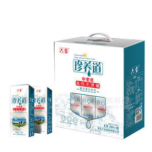 六宝 珍养道 中老年高钙无蔗糖 复合蛋白饮品 250mlx12盒