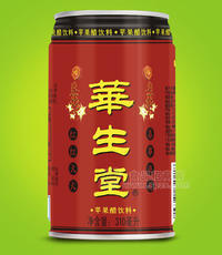 華生堂蘋果醋飲料 紅罐裝 310ml*12罐