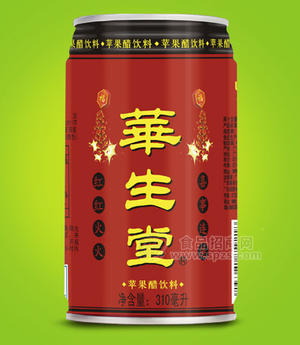 華生堂蘋果醋飲料 紅罐裝 310ml*12罐