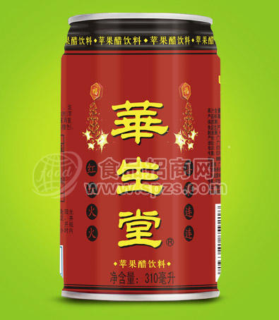 華生堂蘋果醋飲料 紅罐裝 310ml*12罐