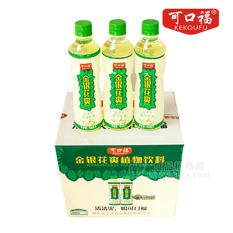 可口福 金銀花爽植物飲料400mlx12瓶