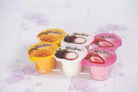 芒果 山竹 草莓 果冻布丁