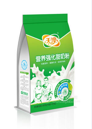 新疆天澳牌營養(yǎng)強化甜奶粉