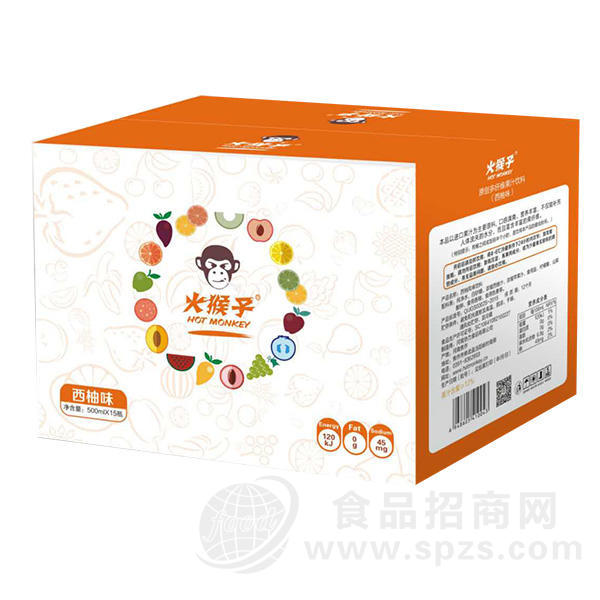 火猴子西柚味果汁饮料500mlx15瓶