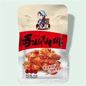 凌妹 手撕素牛排 香辣味 25g 