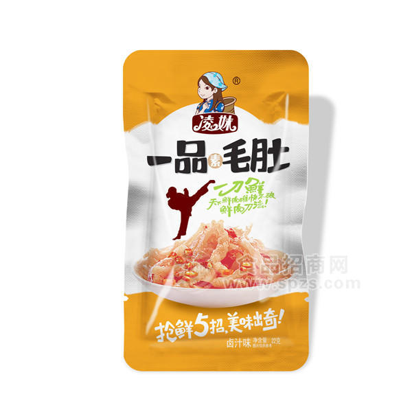 凌妹 一品素毛肚 休閑食品 鹵汁味 22g