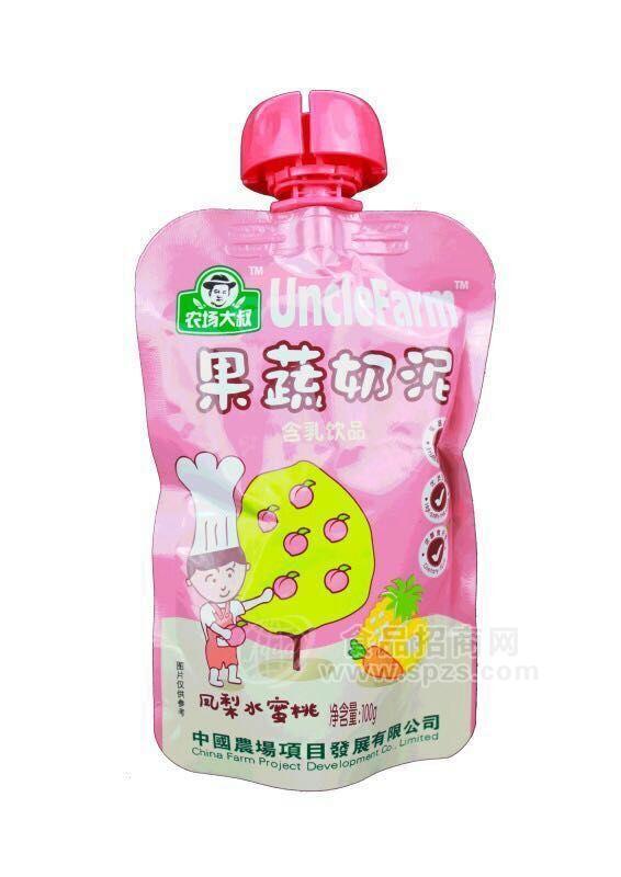 農(nóng)場大叔 果蔬奶泥含乳飲品 鳳梨水蜜桃