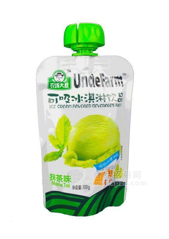 農(nóng)場大叔 可吸冰淇淋飲品 抹茶味