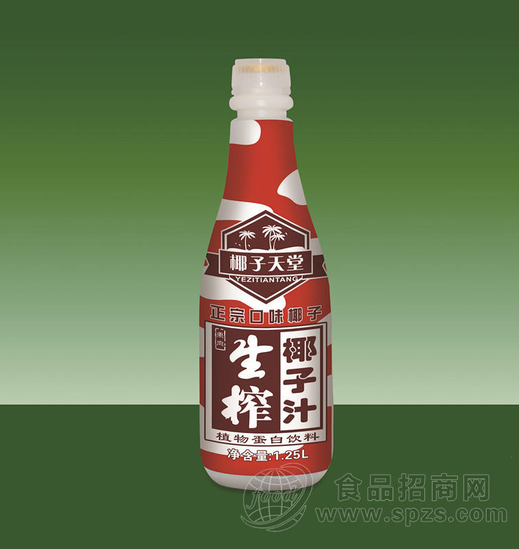 1.25L 椰子天堂 生榨椰子汁 植物蛋白饮料