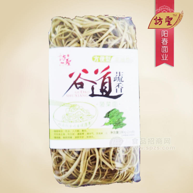 訪圣 谷道蔬香菠菜面180g