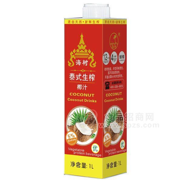 海树生榨椰子汁1L