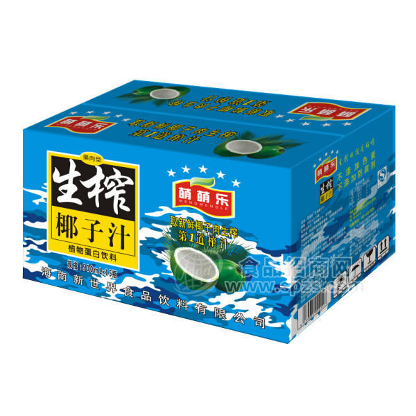 ·萌萌乐 生榨椰子汁500mlx15瓶 