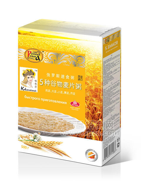 5种谷物麦片粥 方便食品 500g