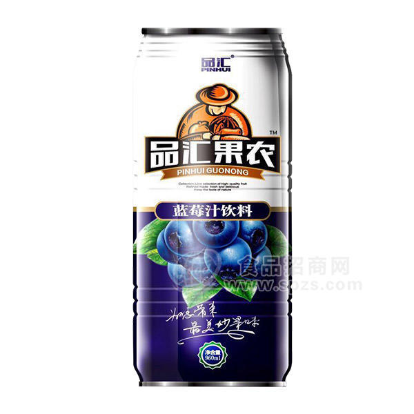 品匯果農(nóng)藍(lán)莓汁飲料960ml