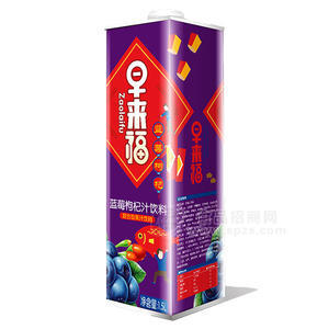 早來(lái)福藍(lán)莓枸杞汁 果汁飲料1.5L