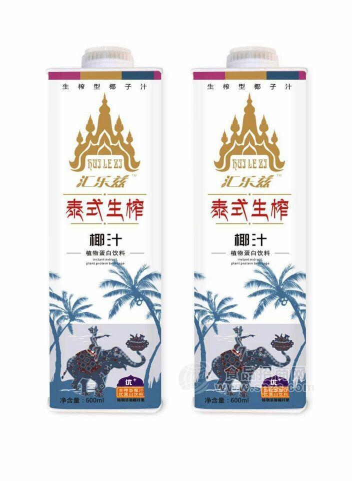 匯樂茲植物蛋白飲料泰式生榨椰子汁600ML