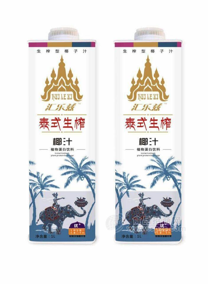 匯樂茲植物蛋白飲料泰式生榨椰子汁1L