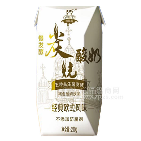 歐比特炭燒酸奶 褐色酸奶飲品210g