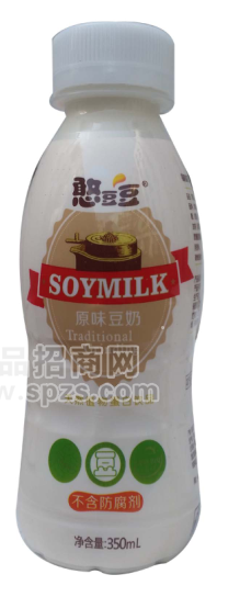 憨豆豆原味豆奶350ml