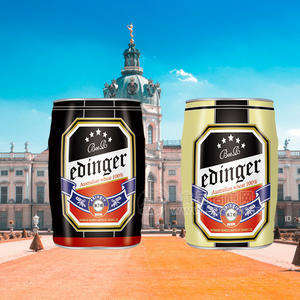 德国慕尼黑埃丁格黑、白啤酒5L×1桶