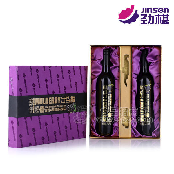 ·中高端桑椹干红750ml低度桑葚果酒 果香浓郁红酒 