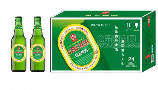蓝色精品啤酒330毫升