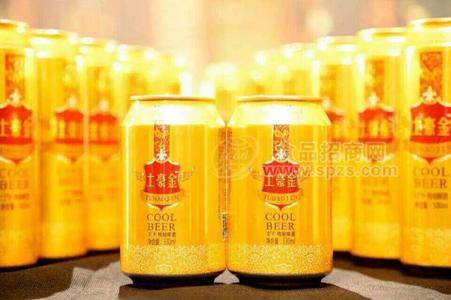 土豪金啤酒 330ml 招商