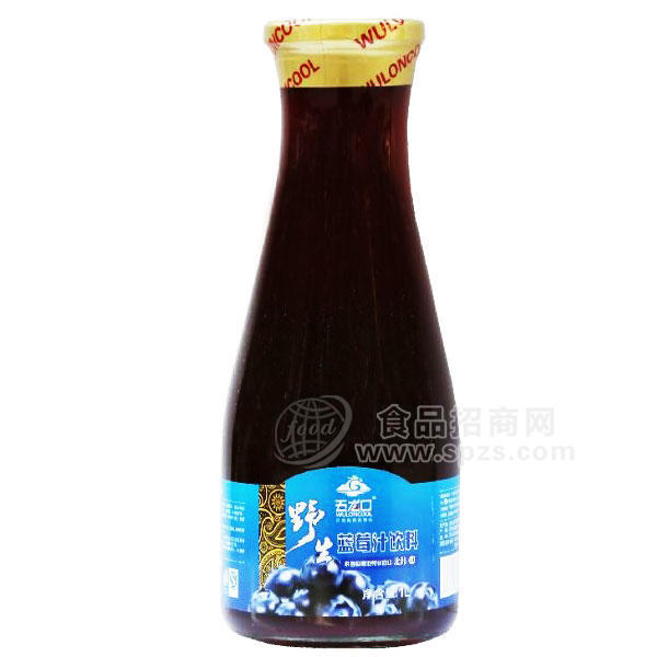五龙口蓝莓汁饮料1L 果汁饮料
