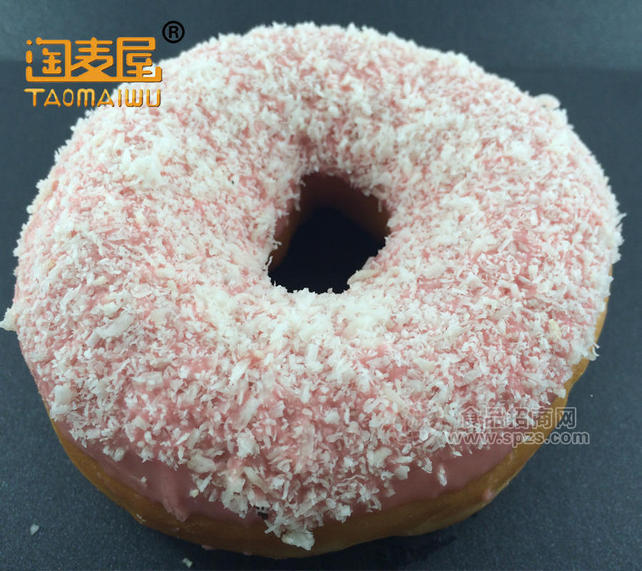 淘麦屋 草莓巧克力椰丝味 甜甜圈 好吃零食西式巧克力糕点面包